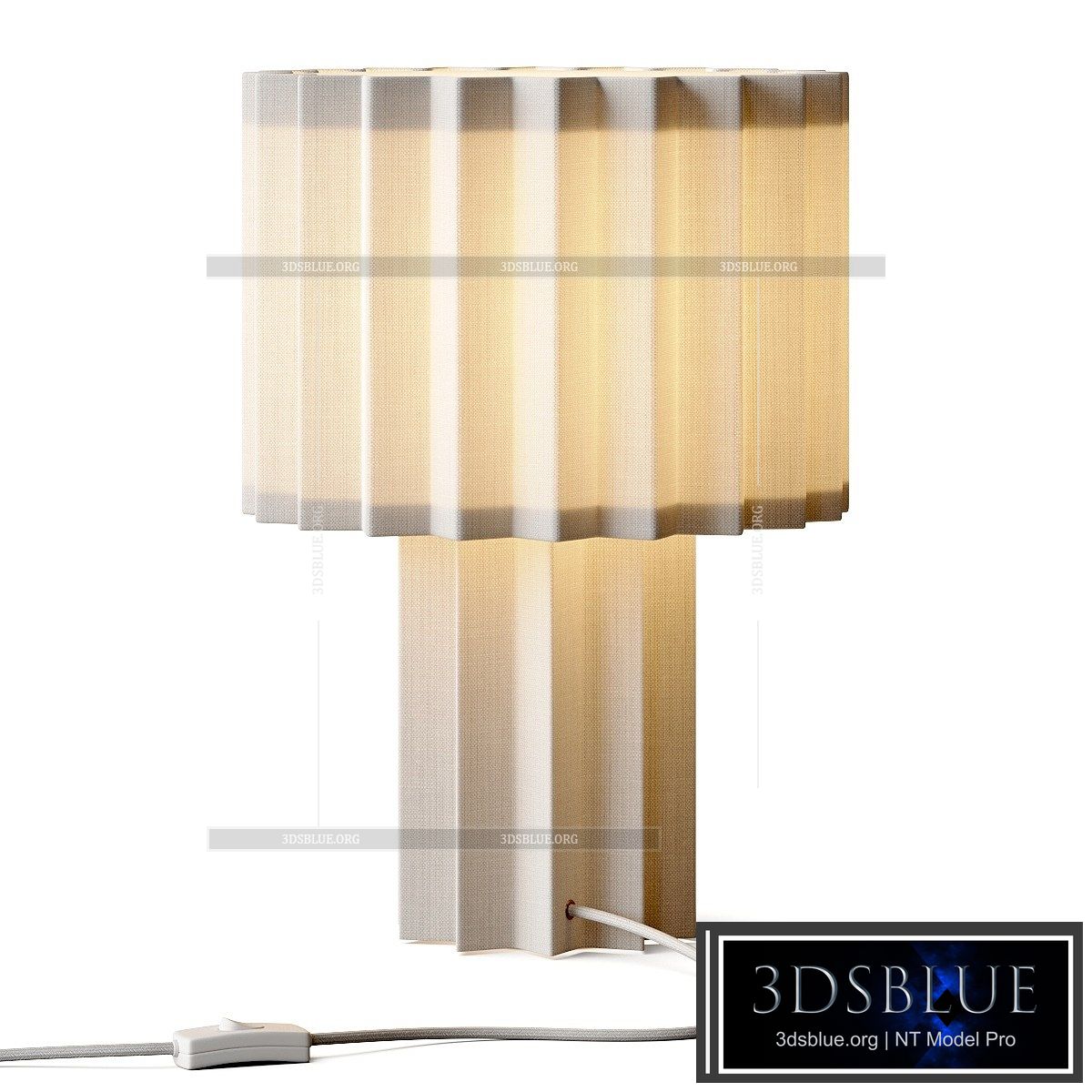 Folkform for Orsjo Belysning Plisse Table Lamp 3DS Max - thumbnail 3