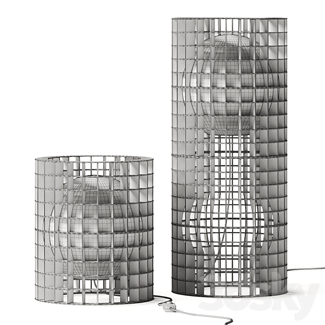 FontanaArte Matrix Table Lamps 3DSMax File - thumbnail 4