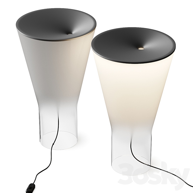 Foscarini Soffio Table Lamp 3DS Max Model - thumbnail 2