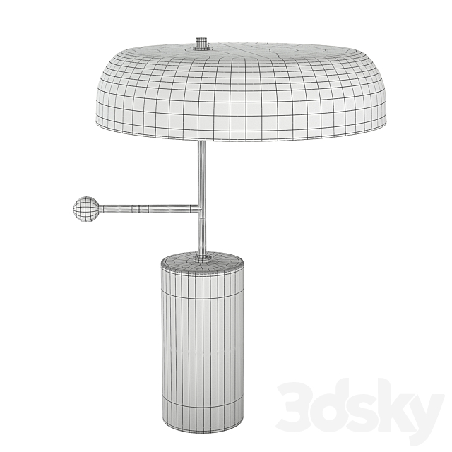 France and Son – Stoltz Marble Table Lamp 3ds Max - thumbnail 2