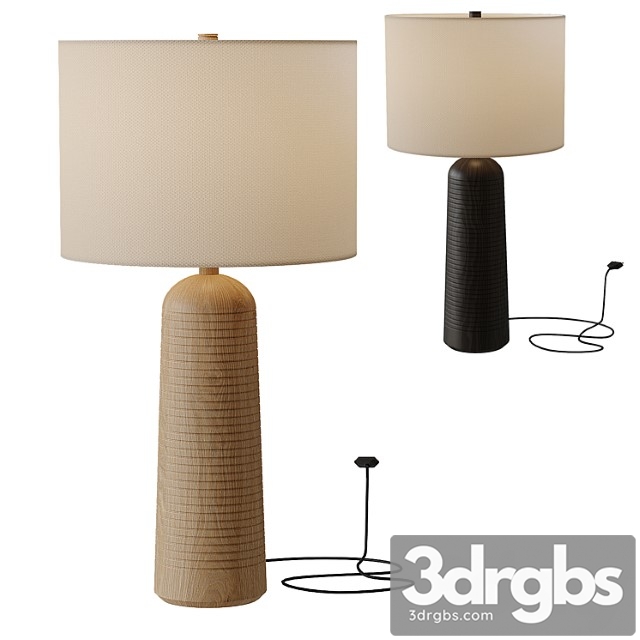 Frankfort wood table lamp - thumbnail 1