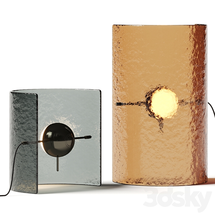 Gallotti & Radice Bonfire Table Lamps 3DS Max Model - thumbnail 2