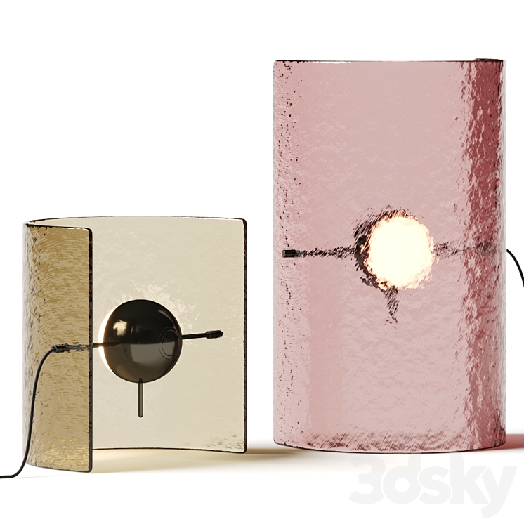 Gallotti & Radice Bonfire Table Lamps 3DS Max Model - thumbnail 3