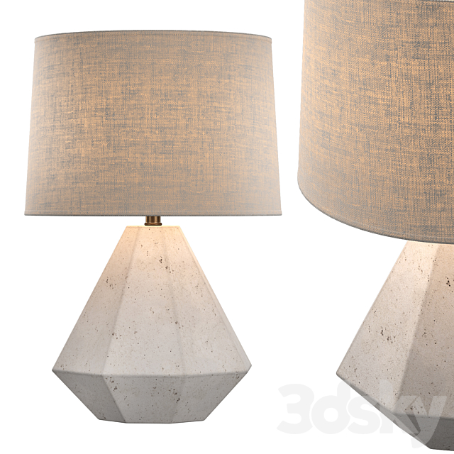 GANNON TABLE LAMP BASE 3ds Max - thumbnail 1