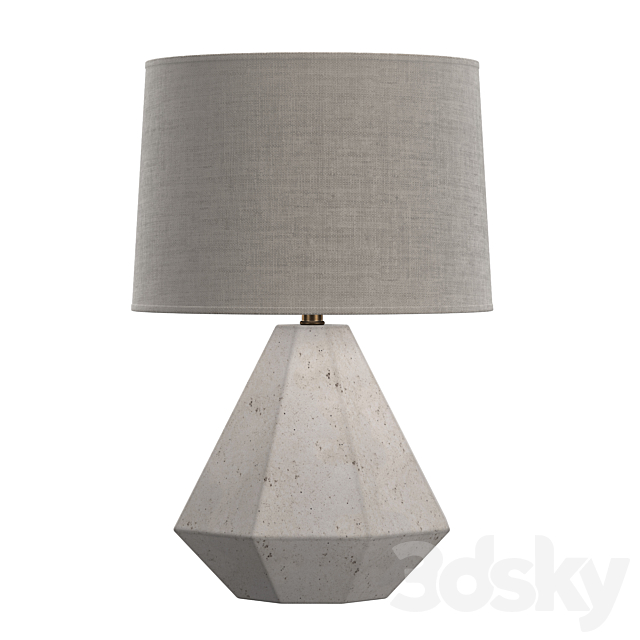 GANNON TABLE LAMP BASE 3ds Max - thumbnail 2