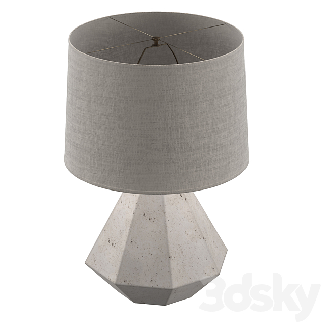 GANNON TABLE LAMP BASE 3ds Max - thumbnail 3