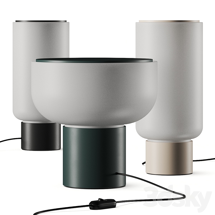 Gantri Studio Elk Arpeggio Table Lamps 3DS Max - thumbnail 2