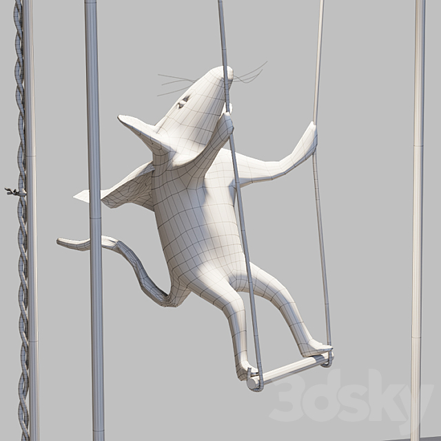 Gilda on the trapeze 3DS Max Model - thumbnail 3