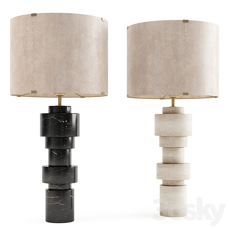 Ginger & Jagger Saturn Small Table Lamp 3DS Max Model - thumbnail 1