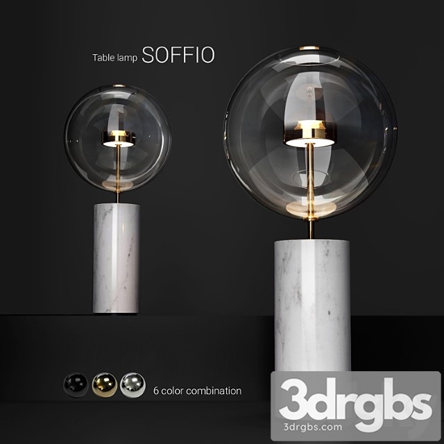 Giopato & coombes bolle soffio table lamp 3dsmax Download - thumbnail 1