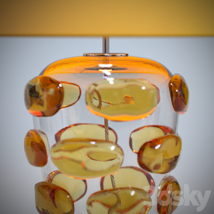 GLB31 BLOB LAMP AMBER 3DS Max - thumbnail 2