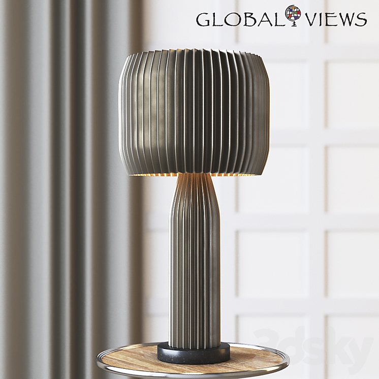 Global Views Crimp Table Lamp 3DS Max - thumbnail 1