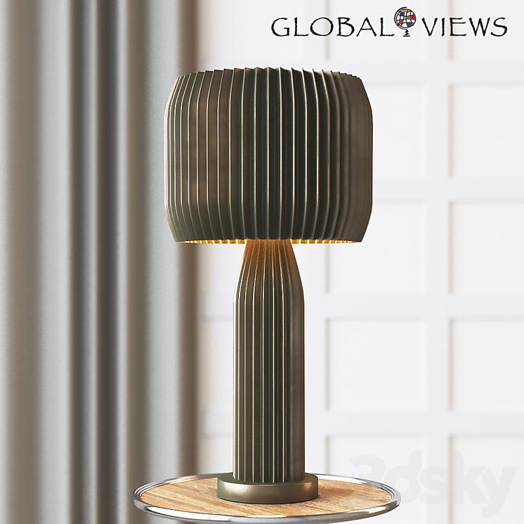 Global Views Crimp Table Lamp 3DS Max - thumbnail 2