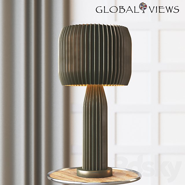 Global Views Crimp Table Lamp 3DSMax File - thumbnail 2