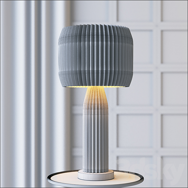 Global Views Crimp Table Lamp 3DSMax File - thumbnail 3