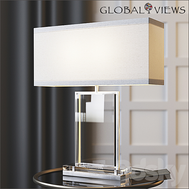 Global Views Crystal Slab Lamp 3DSMax File - thumbnail 1