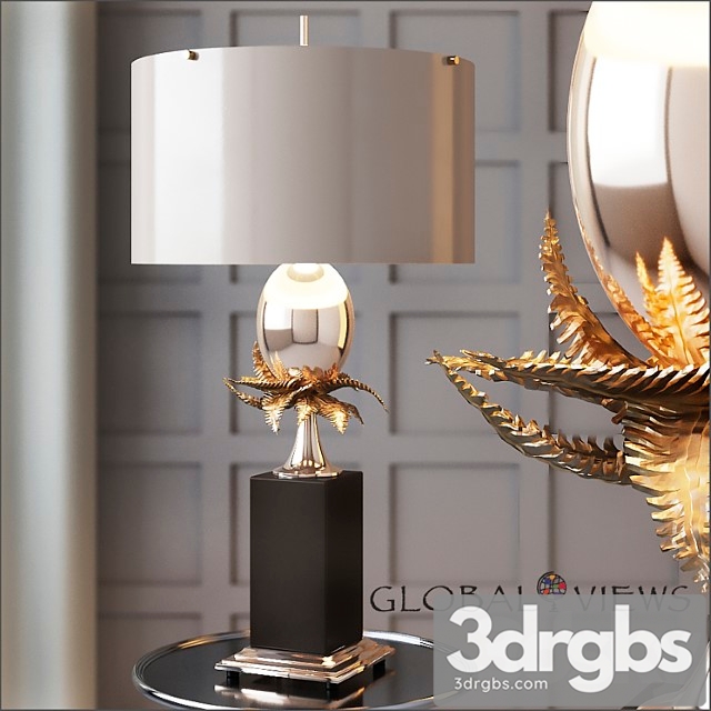 Global Views Egg and Palm Lamp 3dsmax Download - thumbnail 1