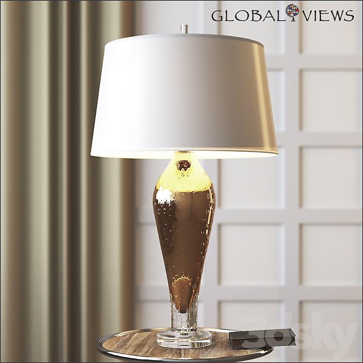 Global Views Golden Bubble Art Glass Lamp 3DS Max - thumbnail 1