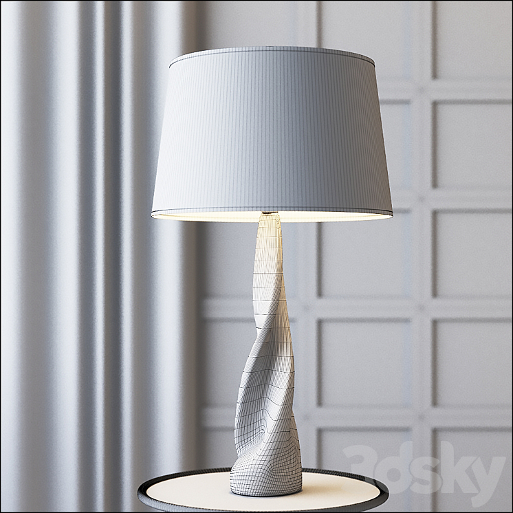 Global Views Ocean Twist Lamp 3DS Max - thumbnail 2