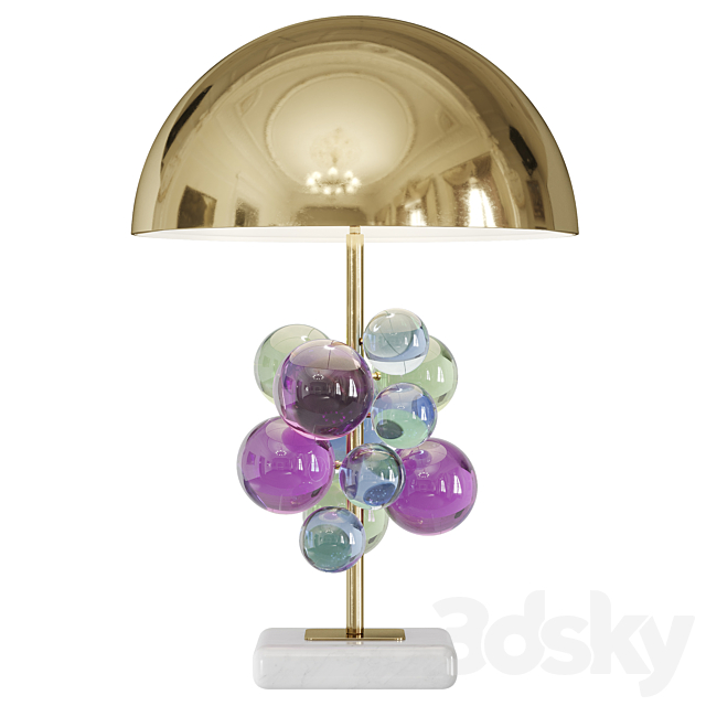 Globo Table Lamp multicolored by Jonathan Adler 3DSMax File - thumbnail 1