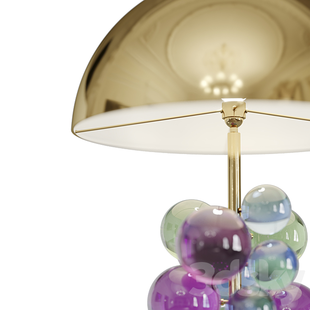 Globo Table Lamp multicolored by Jonathan Adler 3DSMax File - thumbnail 4