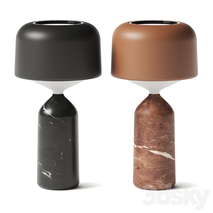 Gloster Ambient Pebble Table Lamp 3DS Max Model - thumbnail 1