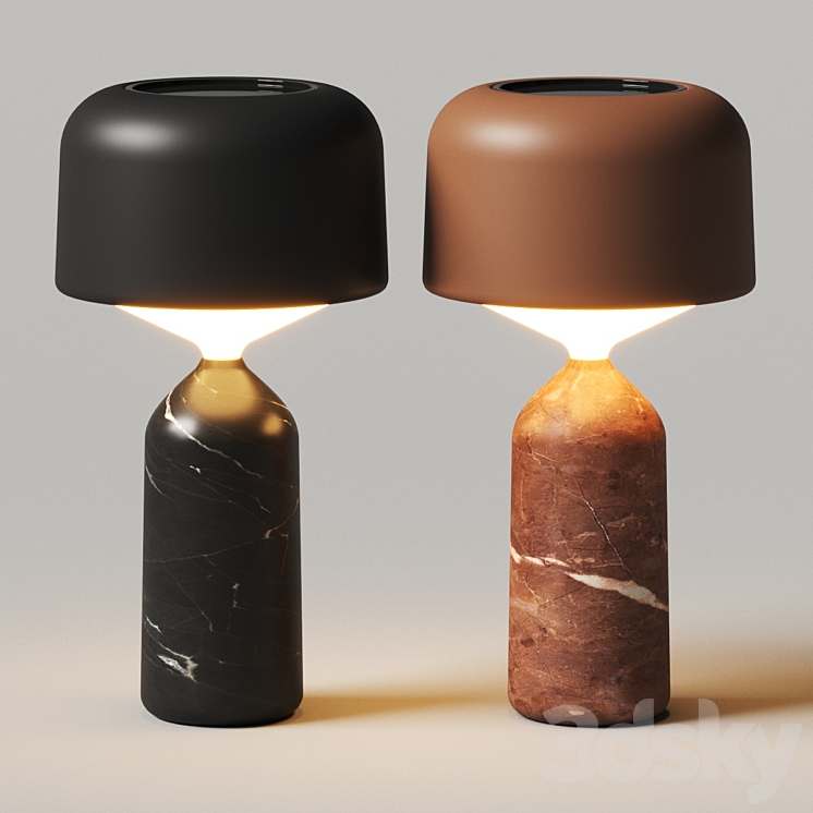 Gloster Ambient Pebble Table Lamp 3DS Max Model - thumbnail 2