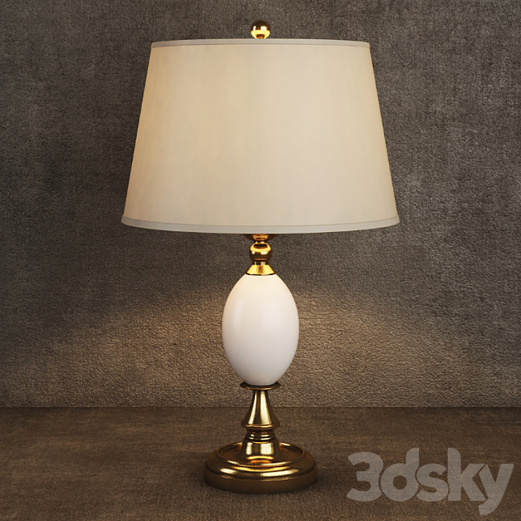 GRAMERCY HOME – SOPHIE TABLE LAMP TL018-1-BRS 3DS Max - thumbnail 1