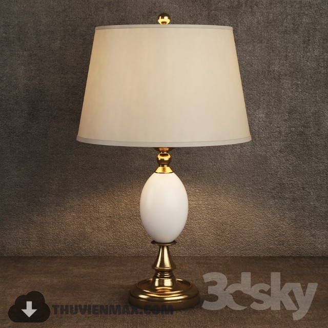 GRAMERCY HOME – SOPHIE TABLE LAMP TL018-1-BRS 3DS Max - thumbnail 3