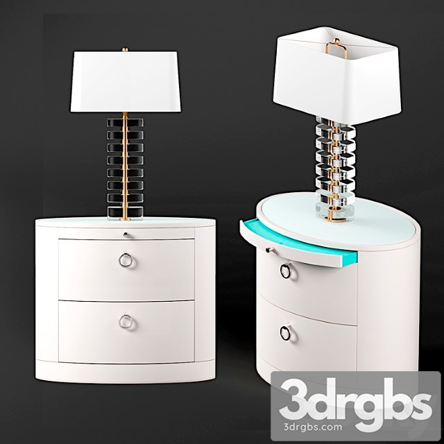 Hastings Nightstand And Ferris Lamp 3dsmax Download - thumbnail 1