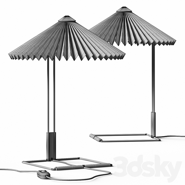 Hay Matin Table Lamp 3DS Max Model - thumbnail 4