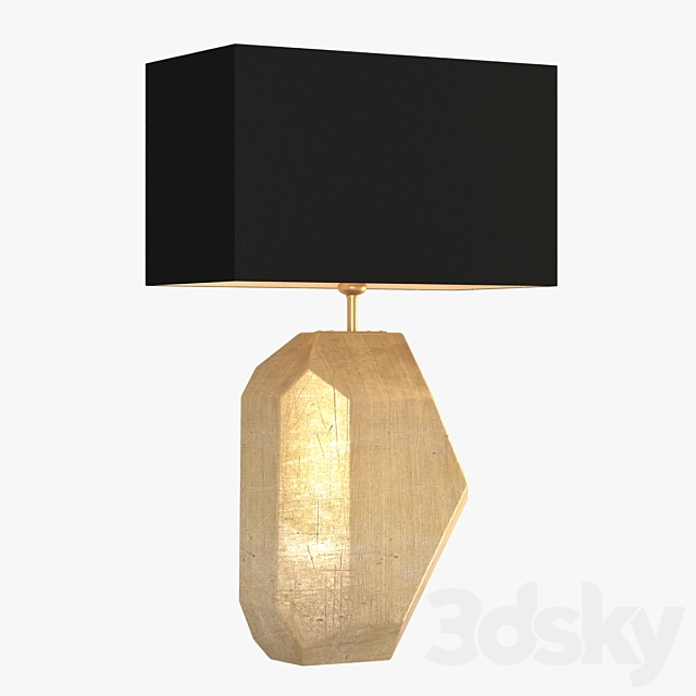 Heatfield – renwick gold leaf table lamp 3DSMax File - thumbnail 1