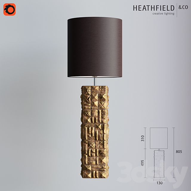 Heathfield & Co | Pompidou Gold Leaf Antique 3DSMax File - thumbnail 1