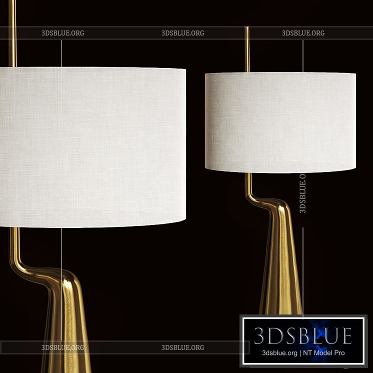 Heronn Table Lamp by Charles Tassin 3DS Max - thumbnail 3