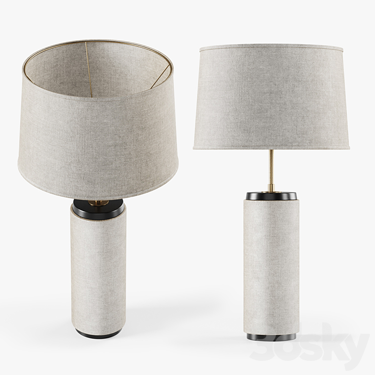 Heyward table lamp 3DS Max - thumbnail 1