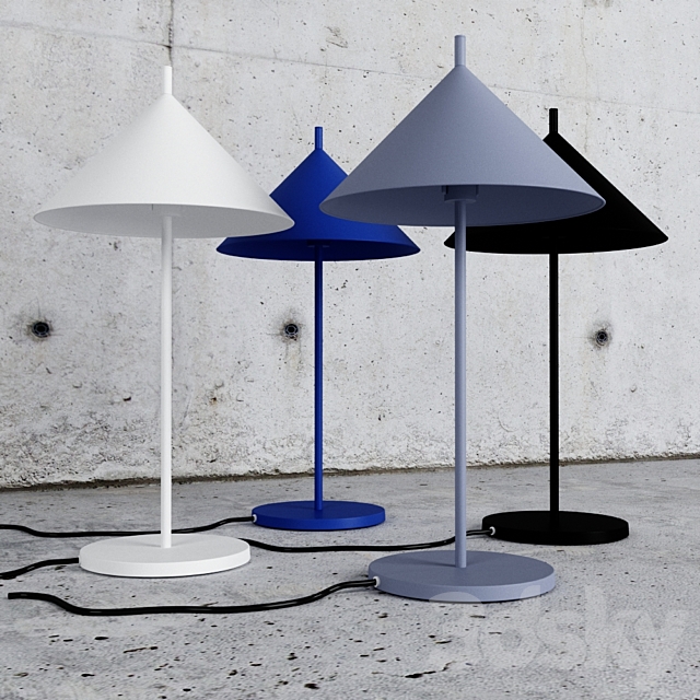 HKLiving metal triangle table lamp M – 4 colors 3DSMax File - thumbnail 3