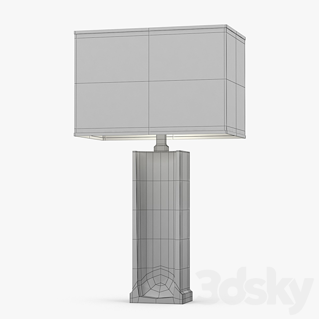 Holly Hunt – Ingot table lamp 3DS Max Model - thumbnail 2