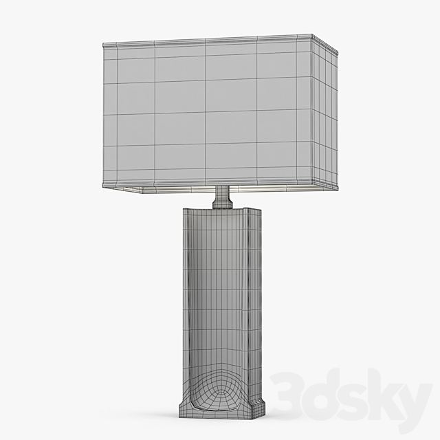 Holly Hunt – Ingot table lamp 3DS Max Model - thumbnail 3