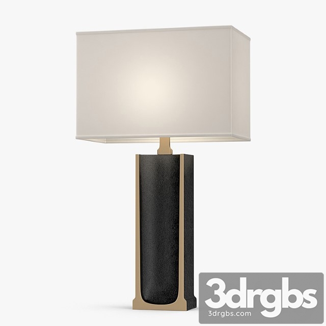 Holly hunt – ingot table lamp 3dsmax Download - thumbnail 1