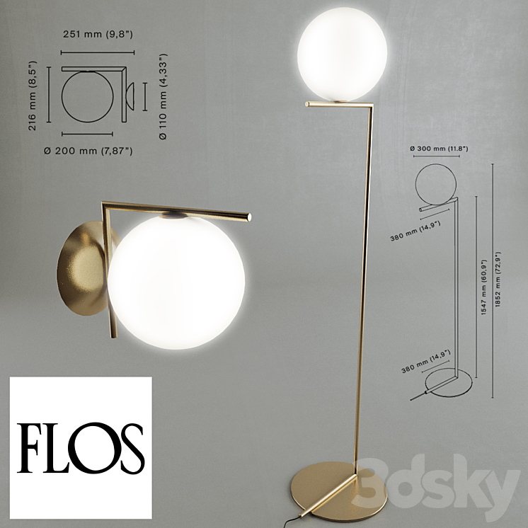 IC Light by Flos 3DS Max - thumbnail 2