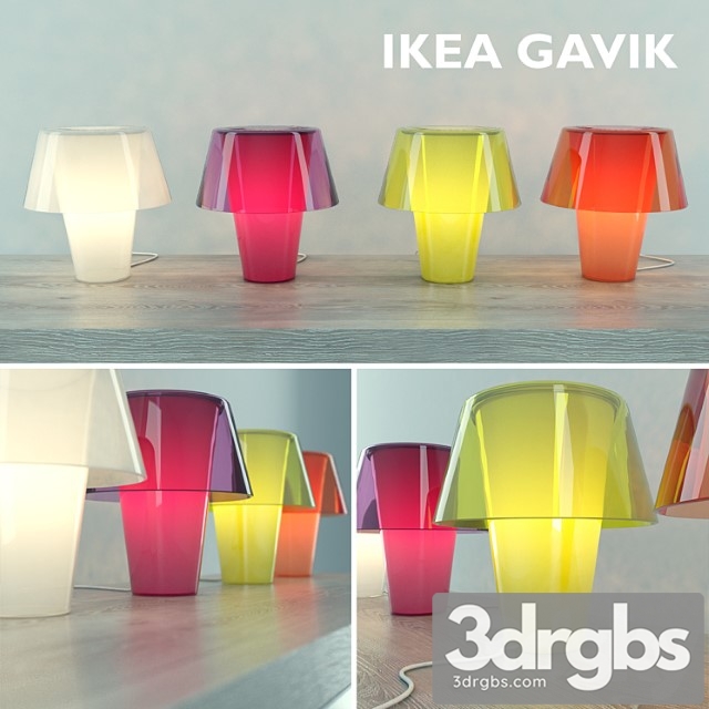 Ikea Gavik Lamp Set 3dsmax Download - thumbnail 1