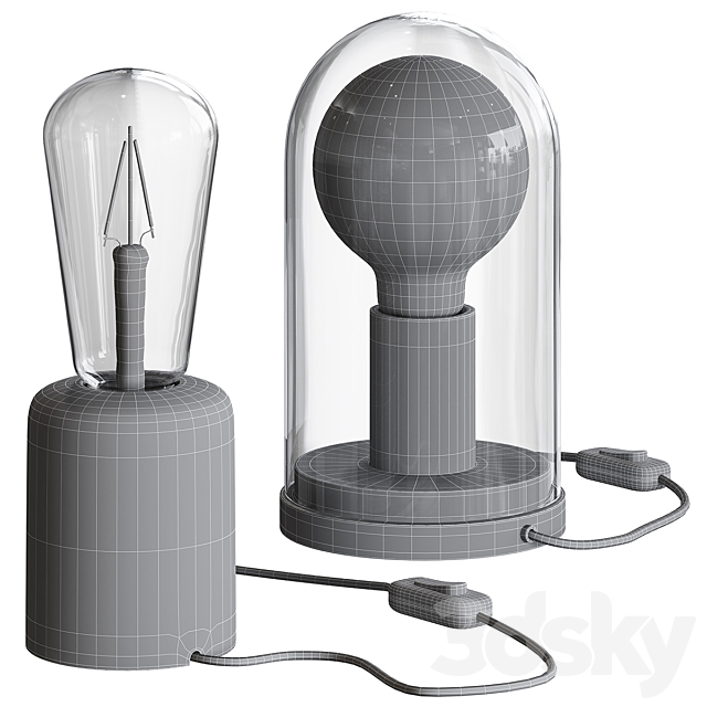 IKEA RÅSEGEL _ ROPUDDEN Table lamp 3DSMax File - thumbnail 2