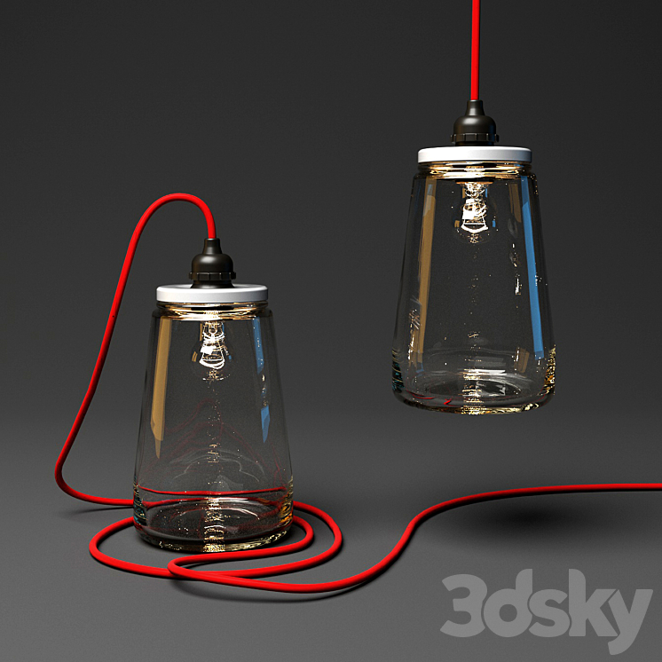 Industrial Kesbeke lamp 3DS Max - thumbnail 1