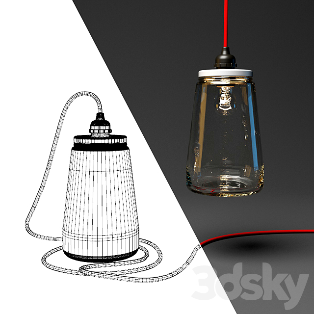 Industrial Kesbeke lamp 3DSMax File - thumbnail 2