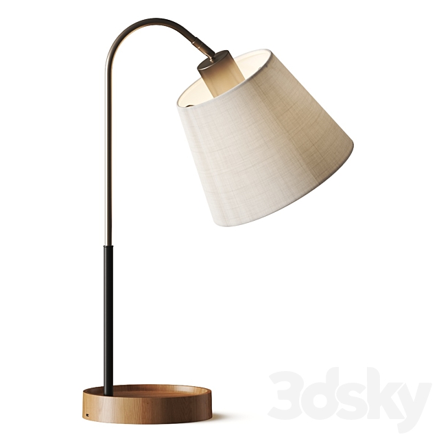 Interior Define Emmett Natural Table Lamp 3DSMax File - thumbnail 1