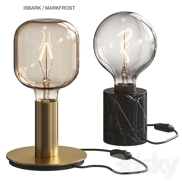 Isbark _ Markfrost Table Lamp Ikea 3DSMax File - thumbnail 1