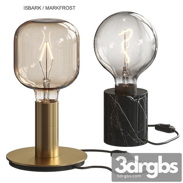 Isbark Markfrost Table Lamp Ikea 3dsmax Download - thumbnail 1