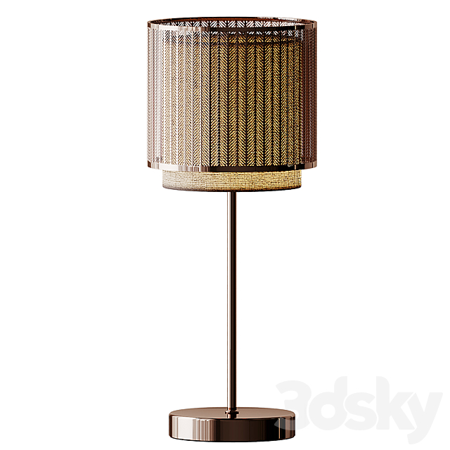 Jada Touch Table Lamp Brass and Rose Gold 3ds Max - thumbnail 2