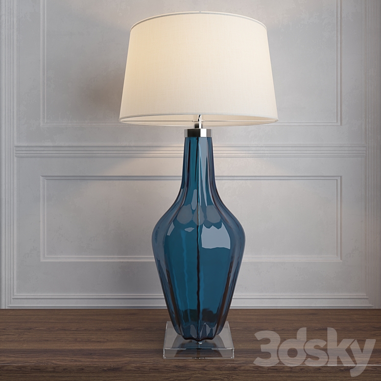 Jewel Glass Lamp Sapphire 3DS Max - thumbnail 1