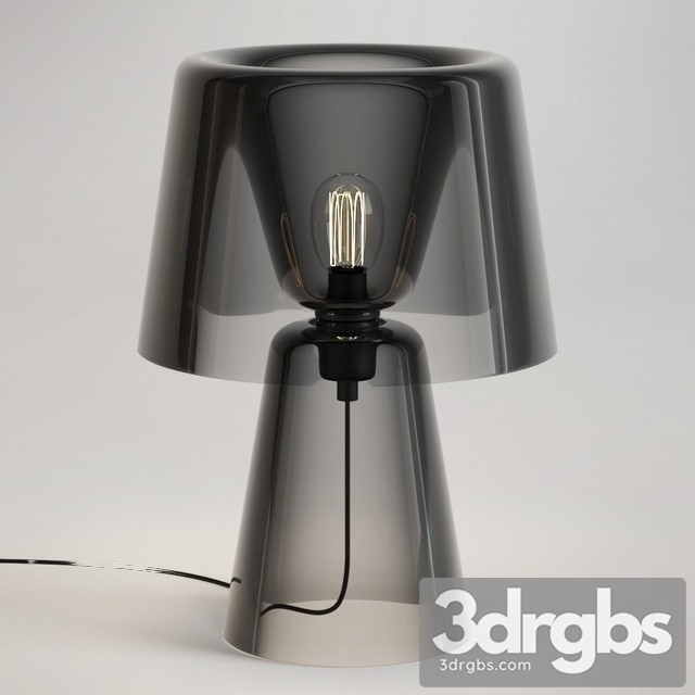 John Lewis Large Glass Table Lamp Smoke 3dsmax Download - thumbnail 1